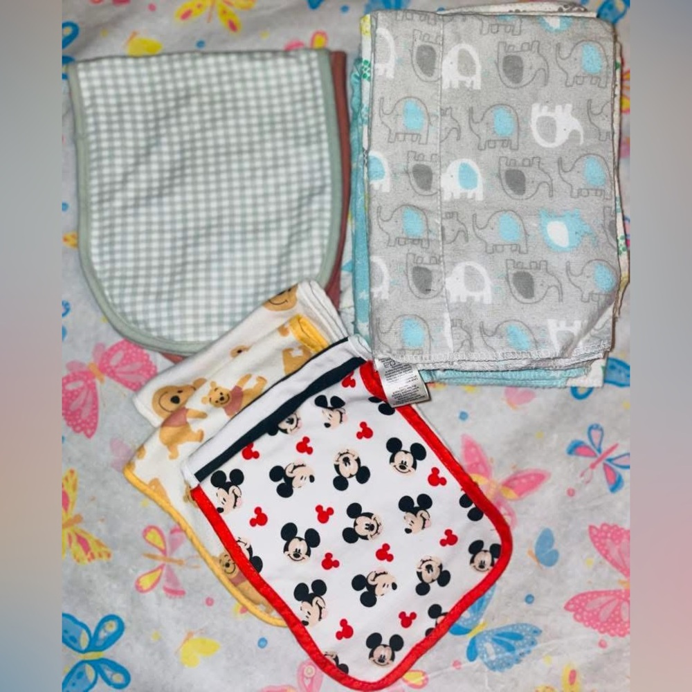 Baby Burp Rags Bundle (14 total)